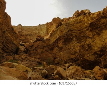 Jordan Rift Valley - Wadi Ad Dardour. Wild Nature Of Jordan. Western Asia