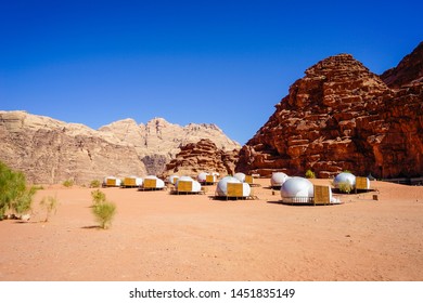 Jordan, Wadi Rum, Accommodation In A Bubble Tent In The Middle Of The Desert. 6th Of October 2018