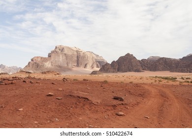 Jordan Wadi Rum Road Desert