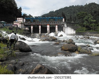 Jorethang, Sikkim/India - 30 08 2019: Hydroelectric Power Plant At Jorethang, Sikkim Border With Bhutan.