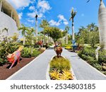 Jorge M. Pérez Art Museum of Miami-Dade County Public Park and Miami Skyline