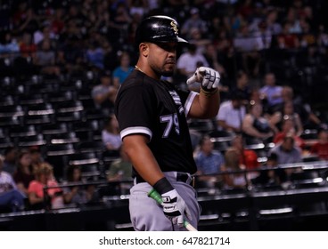 Jose Abreu Infielder For The Chicago White Sox At Chase Field In Phoenix Arizona USA May 24,2017.