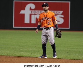 Jose Altuve 2nd Baseman For The Houston Astros At Chase Field In In Phoenix AZ USA August 15,2017.