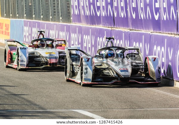 Jose Maria Lopez\
(Geox Dragon) during the Formula E ePrix Round 2 in Marrakesh\
Morocco in 12 january 2019