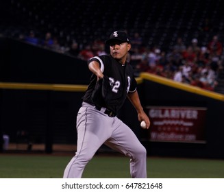 Jose Quintana Pitcher For The Chicago White Sox At Chase Field In Phoenix Arizona USA May 24,2017.