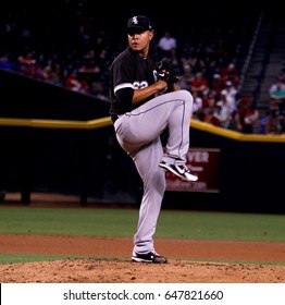 Jose Quintana pitcher for the Chicago White Sox at Chase Field in Phoenix Arizona USA May 24 ,2017.