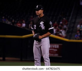 Jose Quintana Pitcher For The Chicago White Sox At Chase Field In Phoenix Arizona USA May 24,2017.