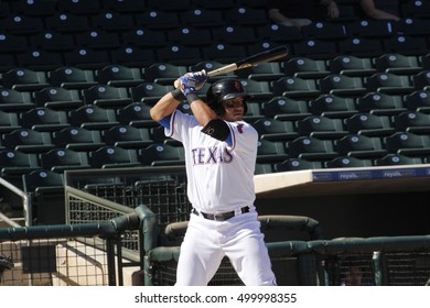 Jose Trevino Catcher For The Surprise Saguaros  At Surprise Stadium In Surprise AZ USA 10-17-2016.