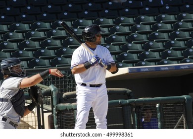 Jose Trevino Catcher For The Surprise Saguaros  At Surprise Stadium In Surprise AZ USA 10-17-2016.