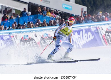 JOSEF FERSTL GER takes part in the run for the SKI WORLD FINALS SUPER G MEN´S  race of the FIS Alpine Ski World Cup Finals at Soldeu-El Tarter in Andorra, on March 14, 2019.
