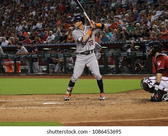 Josh Reddick  Right Fielder For The Houston Astros At Chase Field In Phoenix Arizona USA May 6,2018.