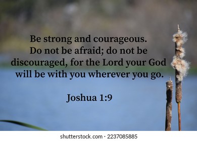 Joshua 1:9 Bible verse in the King James Version.
