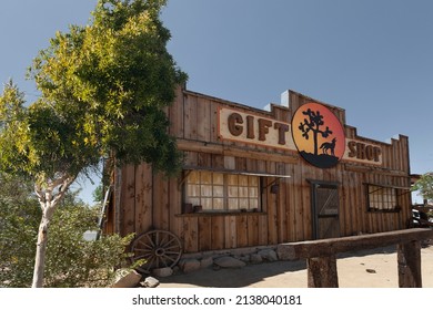 Joshua Tree Park, California, USA: May 2014: Street Scene With Old Western Style Gift Shop