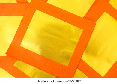 Joss paper, pattern of joss papers in gold for texture and background, Chinese new year concept