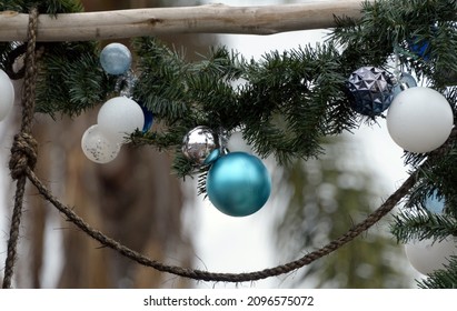 Joyful Christmas Decorations In Shop In North Park, San Diego