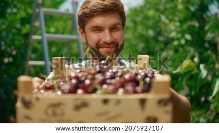 Similar – Image, Stock Photo summer joy Organic produce