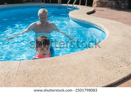 Similar – Image, Stock Photo Last time swimming pool