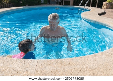 Similar – Image, Stock Photo Last time swimming pool