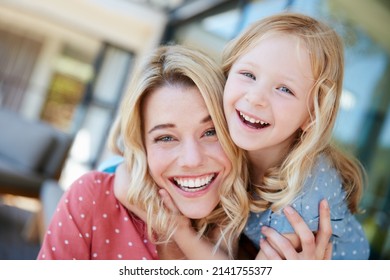 Joyful Moments With Mom. Portrait Of A Mother And Daughter Spending Quality Time Together Outside.