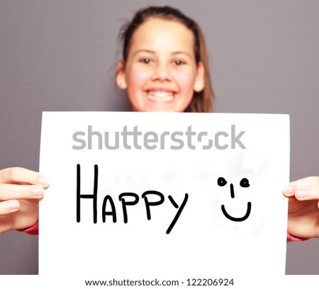 Similar – Image, Stock Photo joy Well-being Contentment