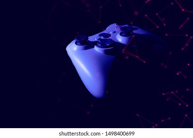 joystick technology device controller electronic for playing game with online network connection in esport tournament challenge