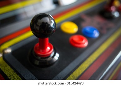 Joystick Of A Vintage Arcade Videogame - Coin-Op