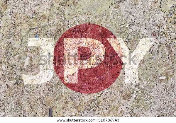 Jpy Word Over Japan Flag Background Stock Photo Edit Now 510786943 - 