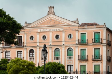 Juan Bravo Theater, A Very Important Building In Segovia, Spain