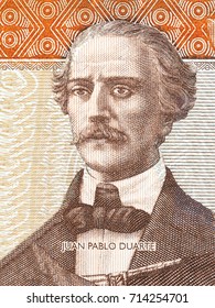 Juan Pablo Duarte portrait from Dominican money 