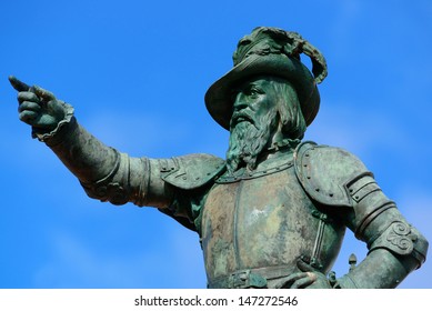 Juan Ponce De Leon Statue In Old San Juan, Puerto Rico