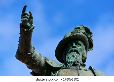 Juan Ponce De Leon Statue In Old San Juan, Puerto Rico