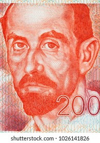 Juan Ramon Jimenez Portrait From Spanish Money 
