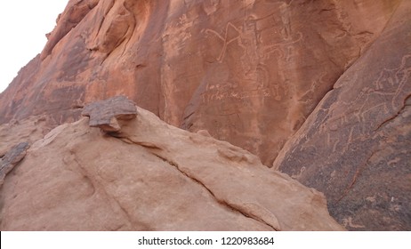 Jubbah Rock Art In Hail Region Of Saudi Arabia