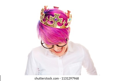 Royalty Free Magenta Purple Pink Short Hair Stock Images Photos