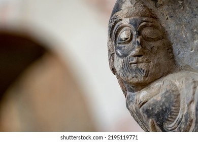 Judas, Romanic Cloister, Royal Monastery Of San Juan De La Peña, Botaya, Huesca, Aragon, Spain