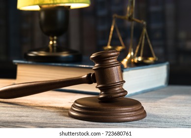 Judge's Gavel. Courtroom theme