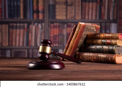 Judge`s Gavel, Lawer`s Office. Law And Justice