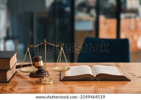 judgment hammer, Legal office. Attorney at law. Law and justice. Wooden judge gavel, close-up view. lawyer's desk