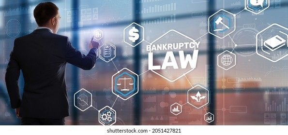 Judicial Decision Lawyer Business Concept. Bankruptcy Law Concept