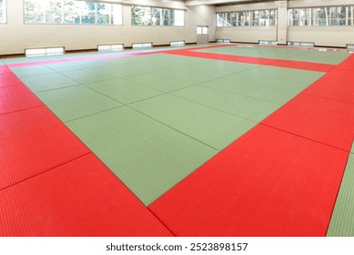 Judo hall in Japanese martial arts facility - Powered by Shutterstock