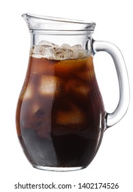 Jug Of Iced Cold Brewed Coffee, Isolated