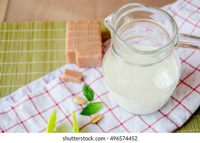 Jug Of Milk, Breakfast For School-age Children. Build Strong Bones For Energy.