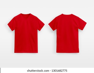red round neck t shirt