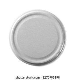 Juice Bottle Lid Isolated On White Background, Top View