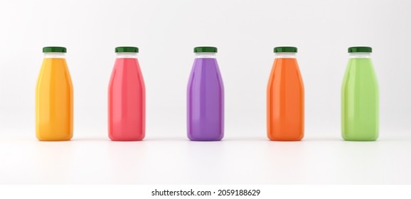 Juice glass bottle mock up label template  - Powered by Shutterstock