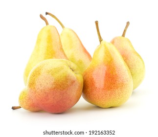 Juicy fresh pears isolated on white background - Shutterstock ID 192163352