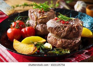 Beef Steaks On Grill Flames Stock Photo 413328976 | Shutterstock