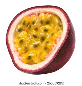 Juicy Passion Fruit Isolated