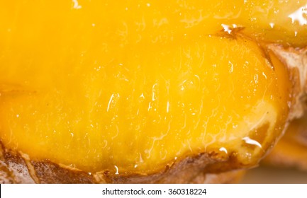 juicy pineapple as a background. macro