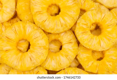 Juicy Pineapple Rings As Background